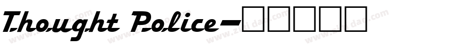Thought Police字体转换
